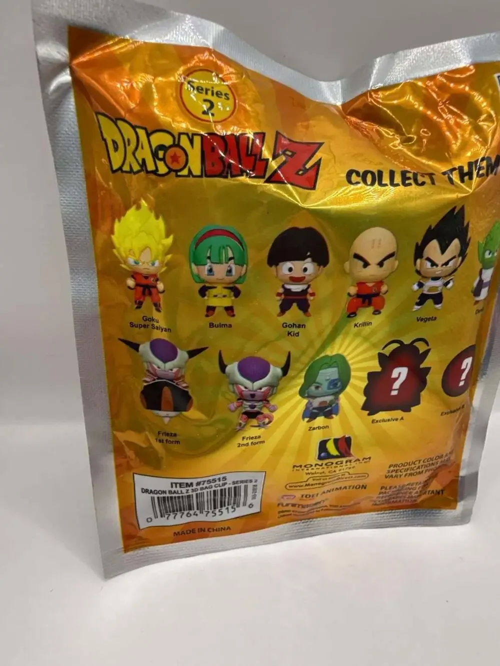 Monogram Dragon Ball Z Series 2 3D Figural Bag Clip Blind Bag